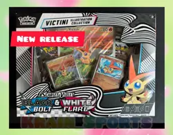 Pokemon *Black Bolt White Flare* Victini Collection (4 Packs And Promos) NEW - Image 1
