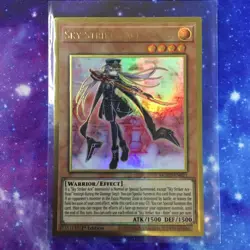 1x Yugioh - Sky Striker Ace Roze MGED-EN021 1st Premium Gold Rare Near Mint - Image 1