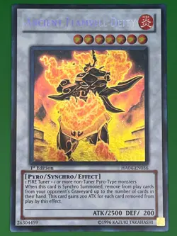 YuGiOh! Ancient Flamvell Deity HA04-EN056 1st Edition Near Mint - Image 1