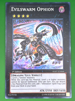 YuGiOh! Evilswarm Ophion HA07-EN064 1st Edition Near Mint - Image 1