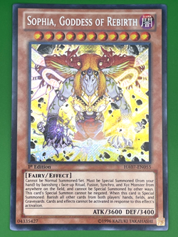 YuGiOh! Sophia, Goddess Of Rebirth HA07-EN055 1st Edition Near Mint - Image 1