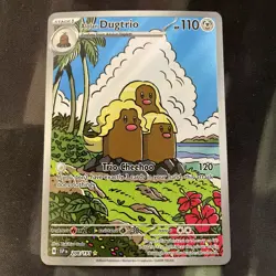 Alolan Dugtrio 208/191 Illustration Rare Surging Sparks Pokemon Card NM - Image 1