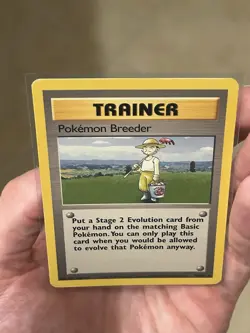 POKEMON TCG Pokemon Breeder 076/102 Base Set Unlimited Vintage Card Rare LP - Image 4