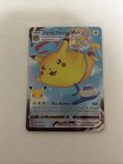 Flying Pikachu VMAX 007/025 Celebrations Holo Pokemon Card NM - Image 1