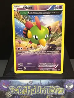 Pokemon Card Natu 28/108 XY Roaring Skies Reverse Holo Light Play - Image 1