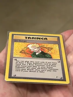 Pokemon TCG Lt. Surge Gym Heroes 101/132 Regular Unlimited Rare Card Vintage LP - Image 3