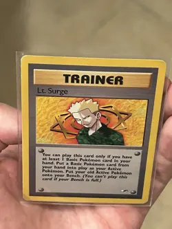 Pokemon TCG Lt. Surge Gym Heroes 101/132 Regular Unlimited Rare Card Vintage LP - Image 4