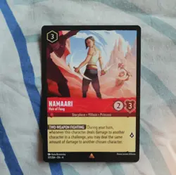 117/204 NAMAARI HEIR OF FANG URSULAS RETURN RARE DISNEY LORCANA CARD - Image 1