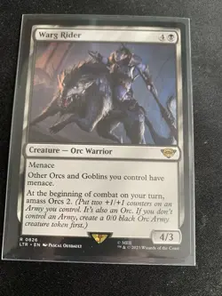 Warg Rider - The Lord Of The Rings - 0826 Rare - MTG - Image 1