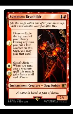 MTG | Summon: Brynhildr #0160 | Final Fantasy | NM | EN - Image 1