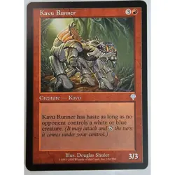 MTG Magic The Gathering Kavu Runner 150/350 Rare Creature Card Red Invasion - Image 1