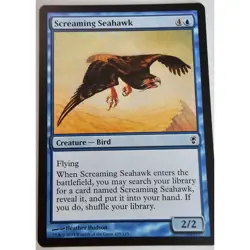 MTG Magic The Gathering Screaming Seahawk 105/210 Flying Creature Bird Heather H - Image 1