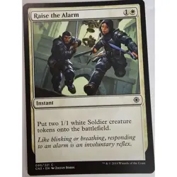 MTG Magic The Gathering Raise The Alarm Card 096/221 Instant Conspiracy Take the - Image 1