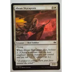 MTG Magic The Gathering Abzan Skycaptain 004/185 Red Fate Reforged 2015 - Image 1