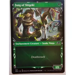 MTG Magic The Gathering Fang Of Shigeki Enchantment Creature Snake Ninja Deathto - Image 1