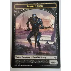 MTG Magic The Gathering Core Set 2020 Zombie Army Token Card Tomasz Jedruszek - Image 1