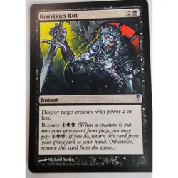 MTG Magic The Gathering Krovikan Rot Instant Card 63/155 Black Coldsnap - Image 1