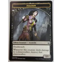 MTG Assassin Token Card Magic The Gathering Ultra Pro Licensed 2019 Wizards Of - Image 1