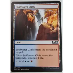 MTG Magic The Gathering M21 Swiftwater Cliffs Land Card - Image 1