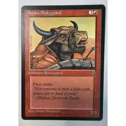 MTG Magic The Gathering Anaba Bodyguard Card Red Homelands 1995 - Image 1
