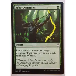 MTG Magic The Gathering Arbor Armament Instant Card Green Dominaria 2018 - Image 1