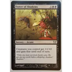 MTG Magic The Gathering Dance Of Shadows Sorcery Arcane Card Black - Image 1