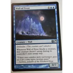 MTG Magic The Gathering Wall Of Frost 78/249 M14 Blue Creature - Image 1