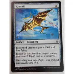 MTG Magic The Gathering Kitesail Artifact Equipment Card Conspiracy Take The Cro - Image 1
