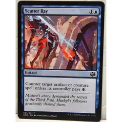 MTG Magic The Gathering Scatter Ray Trading Card Blue The Brothers War 2022 - Image 1
