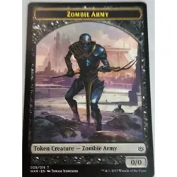 MTG Magic The Gathering Zombie Army Token Card By Wizards Of The Coast - Image 1