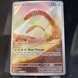 Orthworm 224/193 Paldea Evolved Illustration Rare Holo Pokemon Card Steel Type - Image 1
