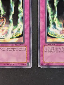 Yugioh TCG - 2x Trap Jammer 1x 1st Ed. - SD1-EN027 - LP - Dragon's Roar Common - Image 4