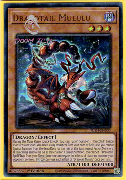 Yugioh! Dracotail Mululu JUSH-EN005 (UR) 1st Ed "Dracotail Support" - Image 1
