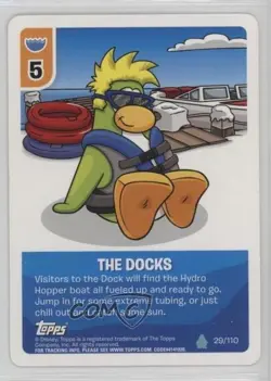 2010 Club Penguin Trading Card Game - Card-Jitsu Water The Docks #29 2p7 - Image 1