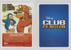 2010 Club Penguin Trading Card Game - Card-Jitsu Water Popcorn Party #63 2p7 - Image 3