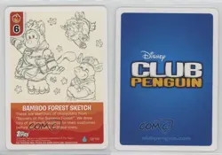 2010 Club Penguin Trading Card Game - Card-Jitsu Water Bamboo Forest Sketch 2p7 - Image 3