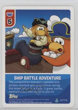 2010 Club Penguin Trading Card Game - Card-Jitsu Water Ship Battle Adventure 2p7 - Image 1