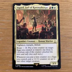 MTG Sigurd, Jarl of Ravensthorpe [Assassin's Creed, Near Mint] Rare Magic Card - Image 1