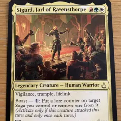 MTG Sigurd, Jarl of Ravensthorpe [Assassin's Creed, Near Mint] Rare Magic Card - Image 2