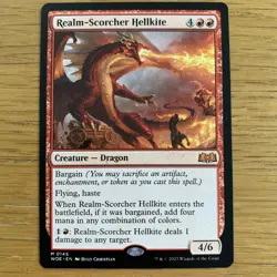 Realm-Scorcher Hellkite ~ Wilds of Eldraine [ NM ] [ Magic MTG ] Mythic Card - Image 1