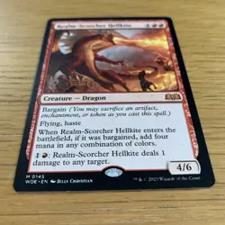 Realm-Scorcher Hellkite ~ Wilds of Eldraine [ NM ] [ Magic MTG ] Mythic Card - Image 3