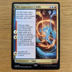 MTG The Apprentice's Folly WOE 0200 RARE M/NM Magic The Gathering Card - Image 1