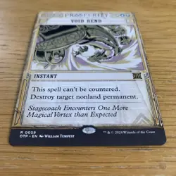 MTG Void Rend Magic The Gathering OTJ Breaking News Rare Card Near Mint - Image 3