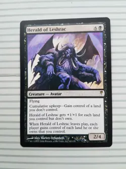 Magic: The Gathering Card - Coldsnap ~ Rare ~ HERALD OF LESHRAC - Image 1