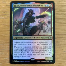MTG Lilah, Undefeated Slickshot (Foil) [Outlaws of Thunder Junction] Magic Rare - Image 1