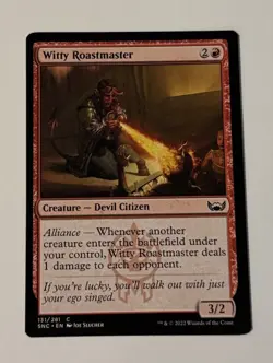 MTG Witty Roastmaster - Streets of New Capenna LP - Image 1
