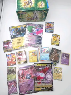 Huge Collection Lot of Over 300 Pokemon Cards Holos, Ex , V , From Over 10 Sets. - Image 1