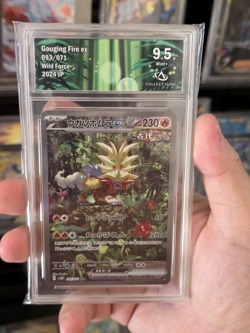 CA 9,5 MINT JAPANESE POKEMON 2024 GOUGING FIRE ex 093/071 SV5K SAR Crimson Haze - Image 1