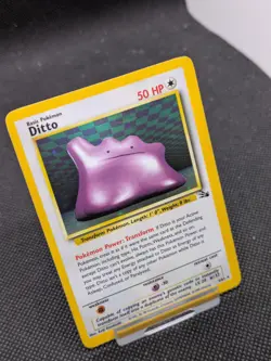 Ditto 3/62 Fossil Set Holo Rare Pokemon WOTC LP EXCELLENT - Image 2