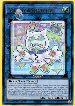Yugioh! Yummy Snatchy JUSH-EN022 (UR) 1st Ed "Yummy Support" - Image 1
